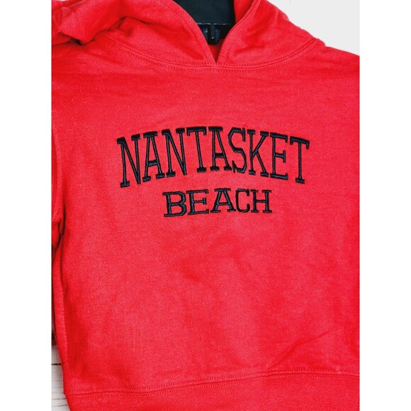 Red Lobster Nantasket Beach Embroidered Toddler Hooded Sweatshirt by Wild Child - Picture 10 of 10